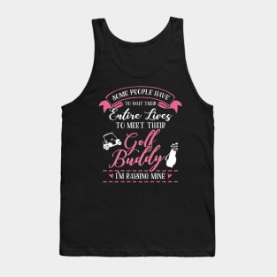 Golf Mom and Baby Matching T-shirts Gift Tank Top